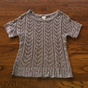 Daytrip Sparkly Short-Sleeved Sweater